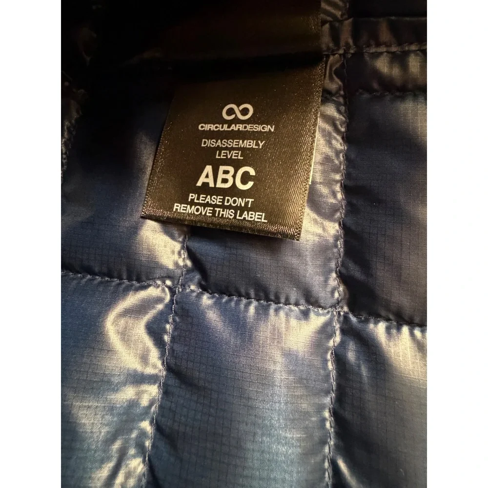 The North Face ThermoBall Hoodie Men Large Navy Puffer Jacket NF0A8D1N Eco Warm